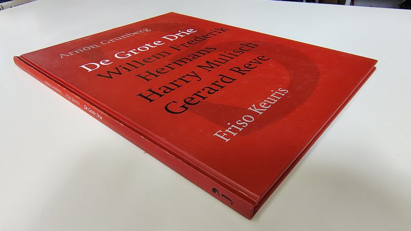 Tweedehands boek: De grote drie, Willem Frederik Hermans, Harry Mulisch en Gerard Reve van auteur Friso Keuris - Hardcover als nieuw!