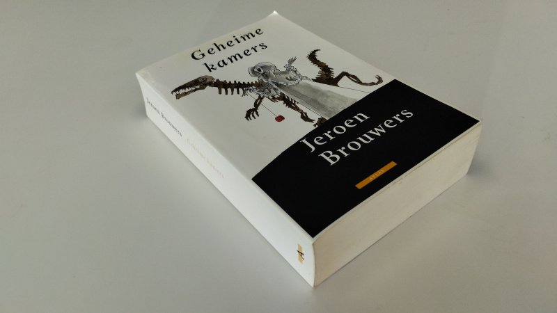 Tweedehands boek: Geheime kamers van auteur Jeroen Brouwers - In goede staat. Nederlandstalige paperback. Zowel kaft als pagina's licht verkleurd. Lichte holle rug. Pagina's netjes en onbeschreven