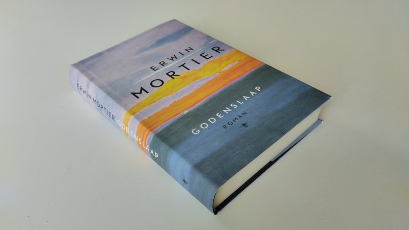 Tweedehands boek: Godenslaap van auteur Erwin Mortier - In zeer goede staat. Nederlandstalige hardcover met stofomslag. Ex Libris reliefstempel voorin, netjes, onbeschreven en stevig in de binding