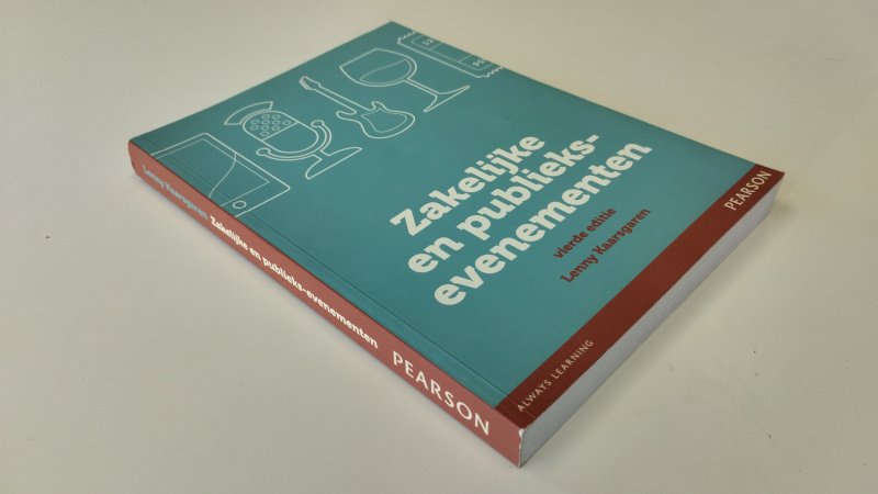Tweedehands boek: Zakelijke en publieks-evenementen van auteur Lenny Kaarsgaren - In zeer goede staat. Nederlandstalige softcover, hele lichte gebruikerssporen aan de kaft. Pagina's netjes, onbeschreven en stevig in de bindingq