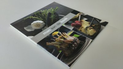 Boek met de titel: Man aan de kook
