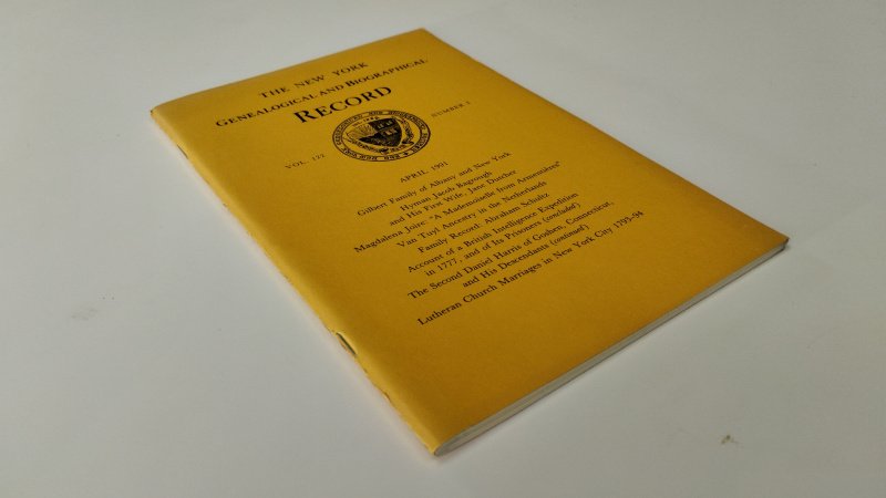 Tweedehands boek: The New York Genealogical and Biographical Record – Vol. 122, No. 2 van auteur Diverse auteurs - In goede staat. Engelstalige geniete softcover met lichte gebruikssporen aan de kaft. Pagina's in zeer goede staat