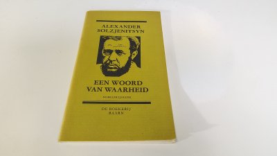 Boek met de titel: Een woord van waarheid, nobelprijsrede