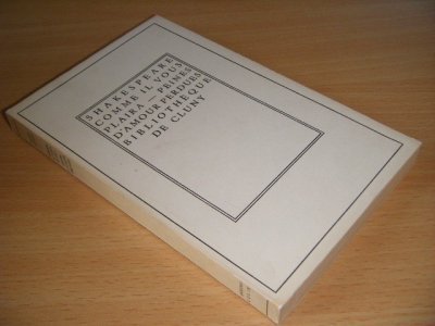 Boek met de titel: Comme il vous plaira.