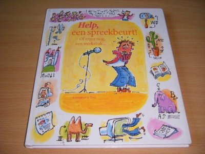 Boek met de titel: Help, een spreekbeurt!