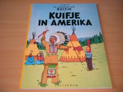 Boek met de titel: Kuifje in Amerika