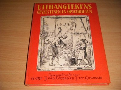 Boek met de titel: Uithangtekens, gevelstenen en opschriften