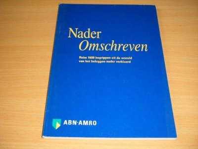 Boek met de titel: Nader omschreven