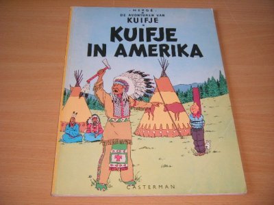 Boek met de titel: Kuifje in Amerika