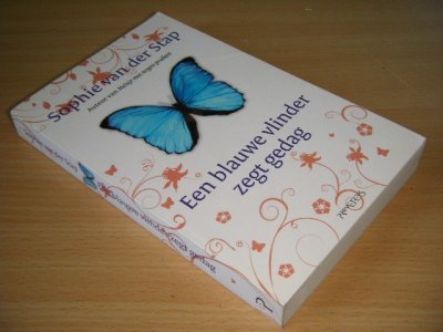 Boek met de titel: Een blauwe vlinder zegt gedag