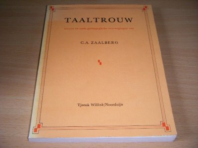 Boek met de titel: Taaltrouw