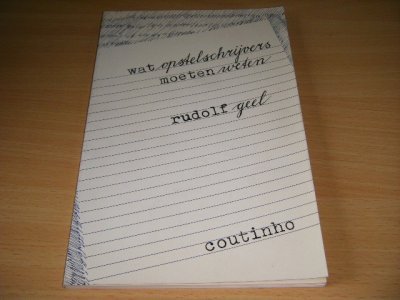 Tweedehands boek: Wat opstelschrijvers moeten weten van auteur Rudolf Geel - Paperback, in goede staat. Geillustreerd.
