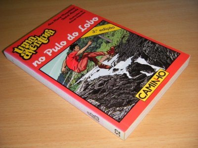 Boek met de titel: Uma aventura, No Pulo do Lobo