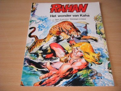 Tweedehands boek: Rahan: Het wonder van Kaha van auteur R. Lecureux en A. Cheret - Paperback, lichte gebruikssporen, in goede staat. Geillustreerd.