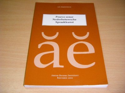 Tweedehands boek: Proeve eener Nederbetuwsche Spraakkunst van auteur J.C. Groothuis - Paperback, vouwtje in voorplat, in goede staat.